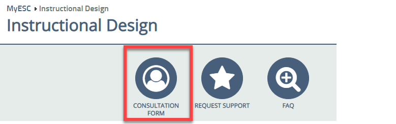 Image of the Instructional Design Consultation Form