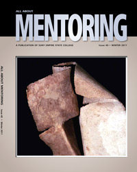 “Furl II” paper pulp, mixed media
cover All About Mentoring Winter 2011 issue 40
