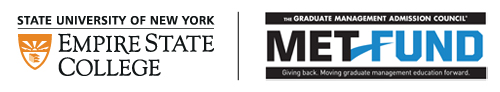 GMAC MET fund logo for the i2i challenge grant for Credit Where Credit is Due: Veteran and Service Member Pathway to the MBA. 