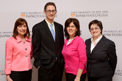 2013 Chancellor's Award for Student Excellence Recipients Michele Cooper, Jason Torreano, Lisa Michaels and Jeannie Lockwood.