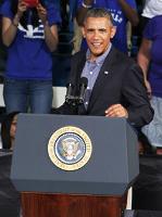 President Obama at podium