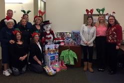 Three-year-old Lillian will be very busy Christmas morning, thanks to the college’s Office of Admissions and the Saratoga County Children’s Committee’s Empty Stocking Project.