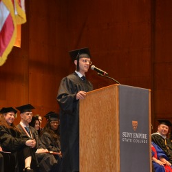 Michael Bailey '16 was selected to be a student speaker at the 2016 commencement event in Manhattan. Photo/Empire State College