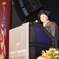 Stephanie Bruemmer was selected to be a student speaker for the 2016 commencement event on Long Island. Photo/Empire State College