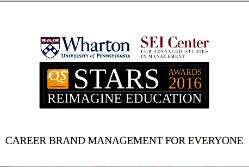 Reimagine Education 2016 Stars Awards Career Brand Management for Everyone Shortlisted