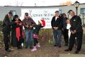 From left to right are: David Fullard, Jawana Richardson, Hany Abousalem, Laurie Johnson, Larry Johnson, Latanga Blair, fiancée of Syndey Clark, Carmen Feliciano and Sydney Clark at the Ronald McDonald House on Long Island.