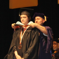 Jennifer Fuller receives the Dean's Medal for her outstanding academic achievements as a graduate student. Photo/Empire State College