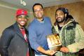 BMI member Tony Haywood, Chief Diversity Officer for Institutional Equity and Inclusion Elliott Dawes, and BMI member Natural Langdon. Photo/David Fullard