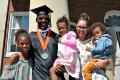 Arthur Moats surrounded by his wife, Shonda, two daughters, Kaylor and Ava, and son, Grey.