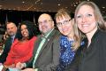 Left to right are Scott Rachon, Jawana Richardson, Daniel DeBrucker, Kristina Kwacz and Robyn McGee '15, the 2017 Chancellor's Award for Student Excellence recipients.