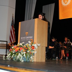 Norma Rosa was selected to be a student speaker for the 2016 commencement event in Buffalo. Photo/Mary-Ann Ferree