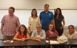 Ira Taub, Ruth Losack (mentor), Jenny Mincin (mentor, standing), Marie Wausnock (sitting), Gennaro Bonfiglio (mentor, standing), Jennifer Taub (sitting), Gina Torino (mentor, standing) and Lisa Nuzzi, (sitting)