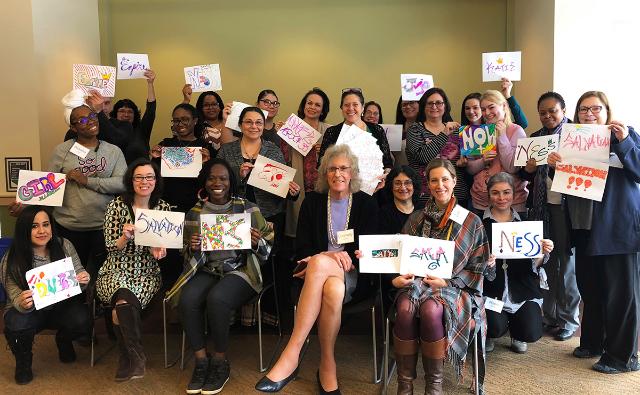 Students and faculty gathered for the onsite meeting of the Women's and Gender Studies Residency.