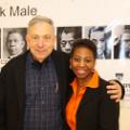 Professor Jim Wunsch, at left, with Margaret Blair '17 at the college's Manhattan location.