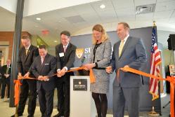 Left to right: SUNY Trustee and Chamber of Commerce President Bob Duffy, state Assembly Majority Leader Joe Morelle, Town of Brighton Supervisor Bill Moehle, SUNY Empire State College President Merodie A. Hancock, state Sen. Joe Robach. Photo credit: SUNY Empire State College